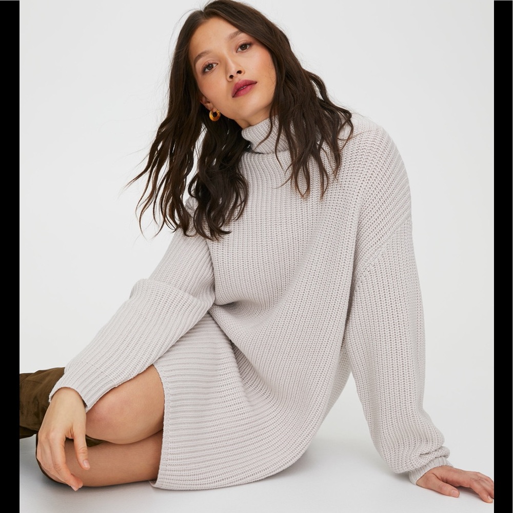 Wilfred Montpellier Mock-Neck Sweater Dress
